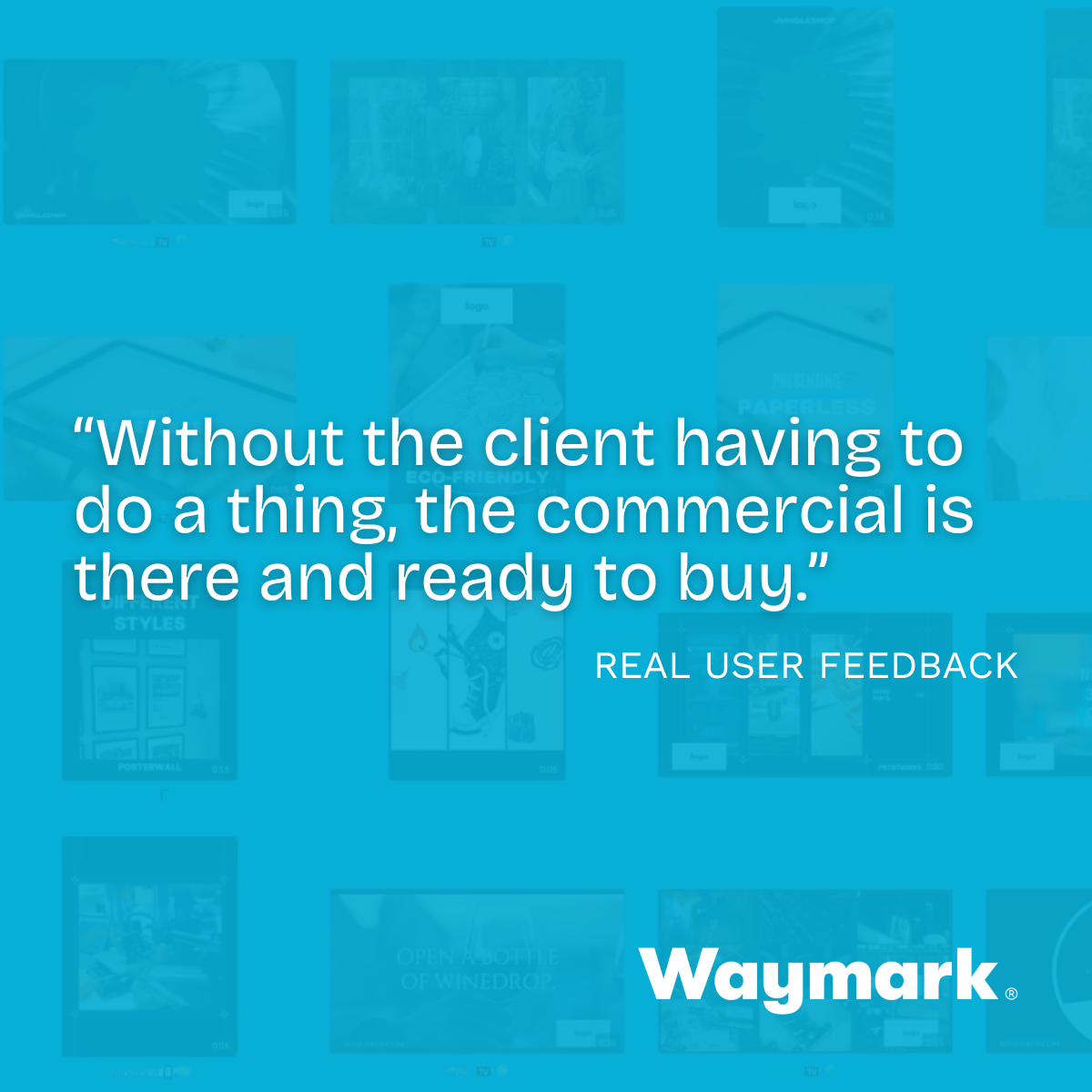 Waymark LinkedIn FOMO campaign ad